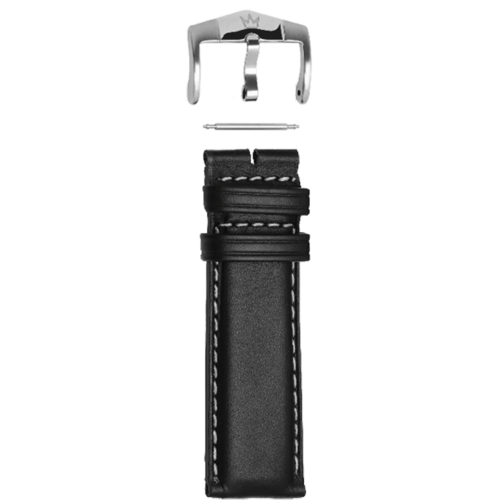 Bracelet ZRC 1904 Vachette cuir Bulgaro noir