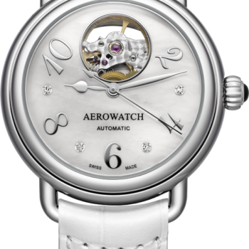 Montre Aerowatch 1942 Lady Elegance automatique Coeur ouvert