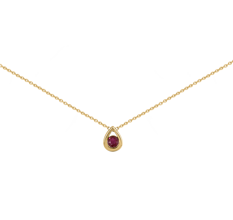 collier or et rubis