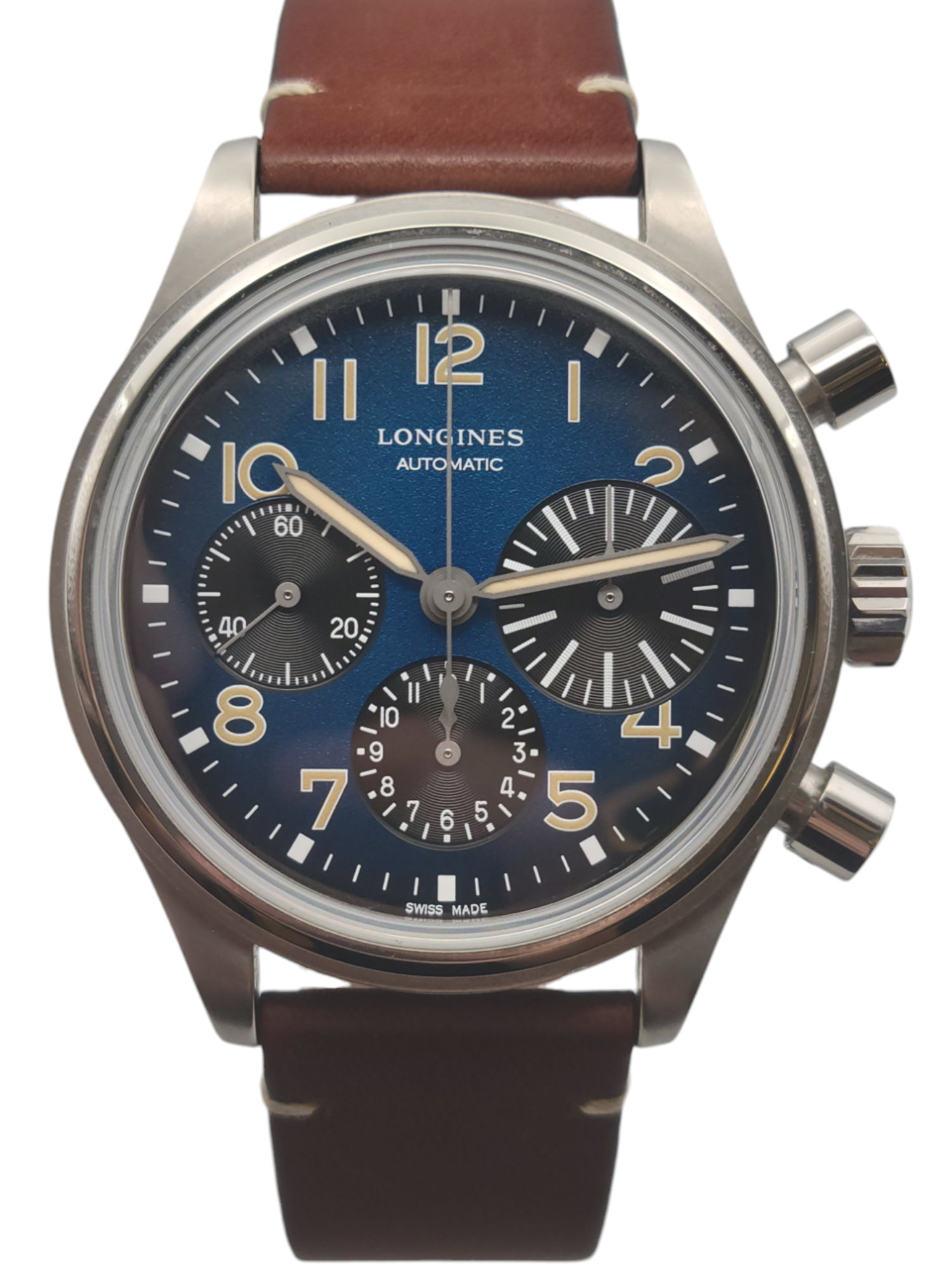 Longines Avigation Bigeye Blue dial - Face