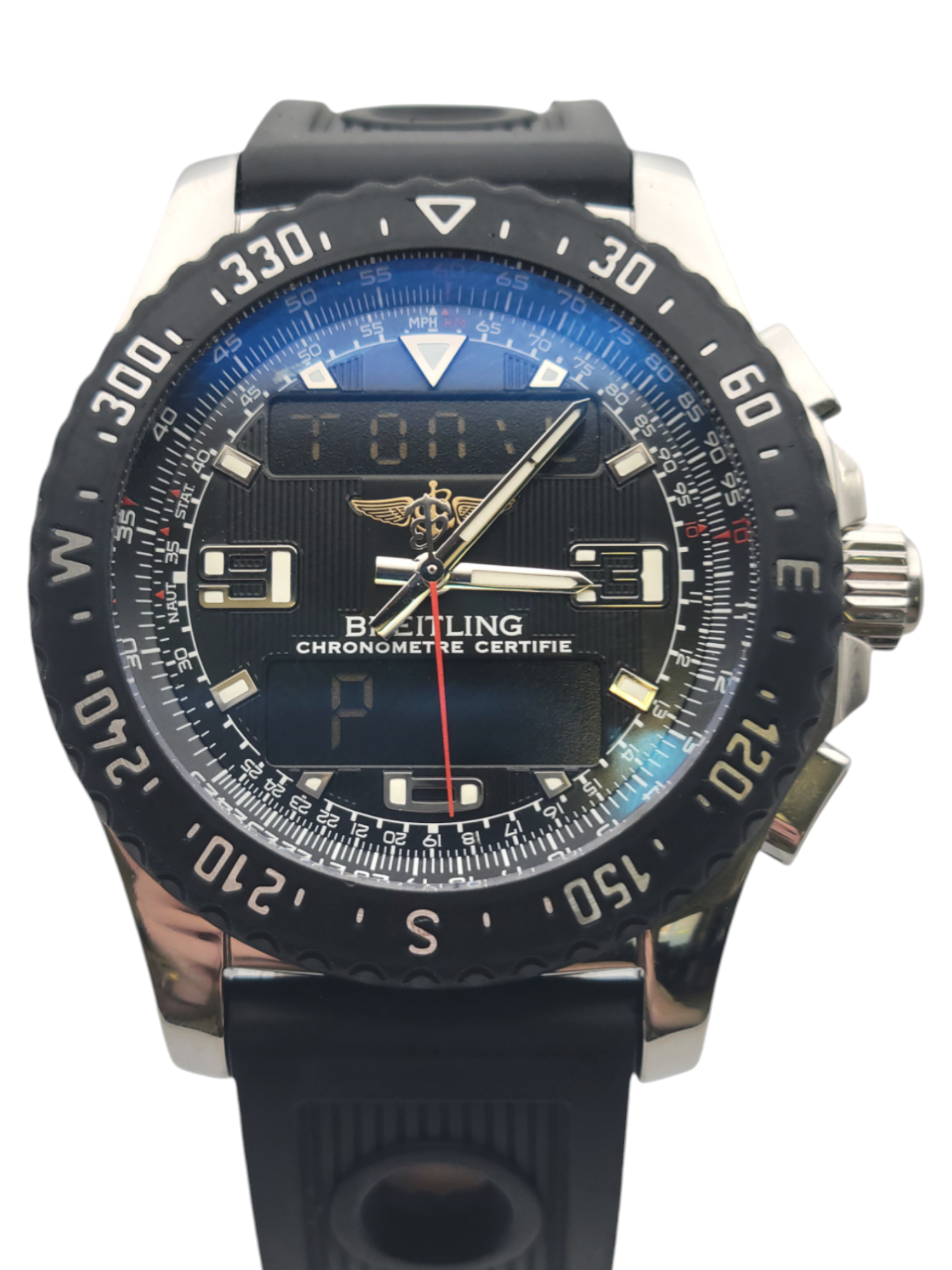 Breitling Airwolf Raven - vue de face