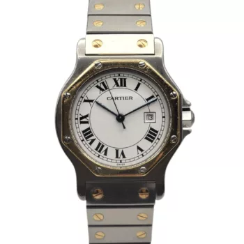Cartier Santos Octogonale réf. 2966 boite, sur boite