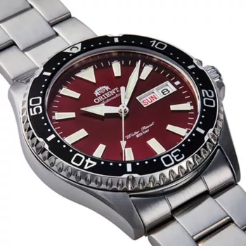 Orient RA‑AA0003R « Kamasu » – Montre Plongée Automatique 42 mm Cadran Rouge