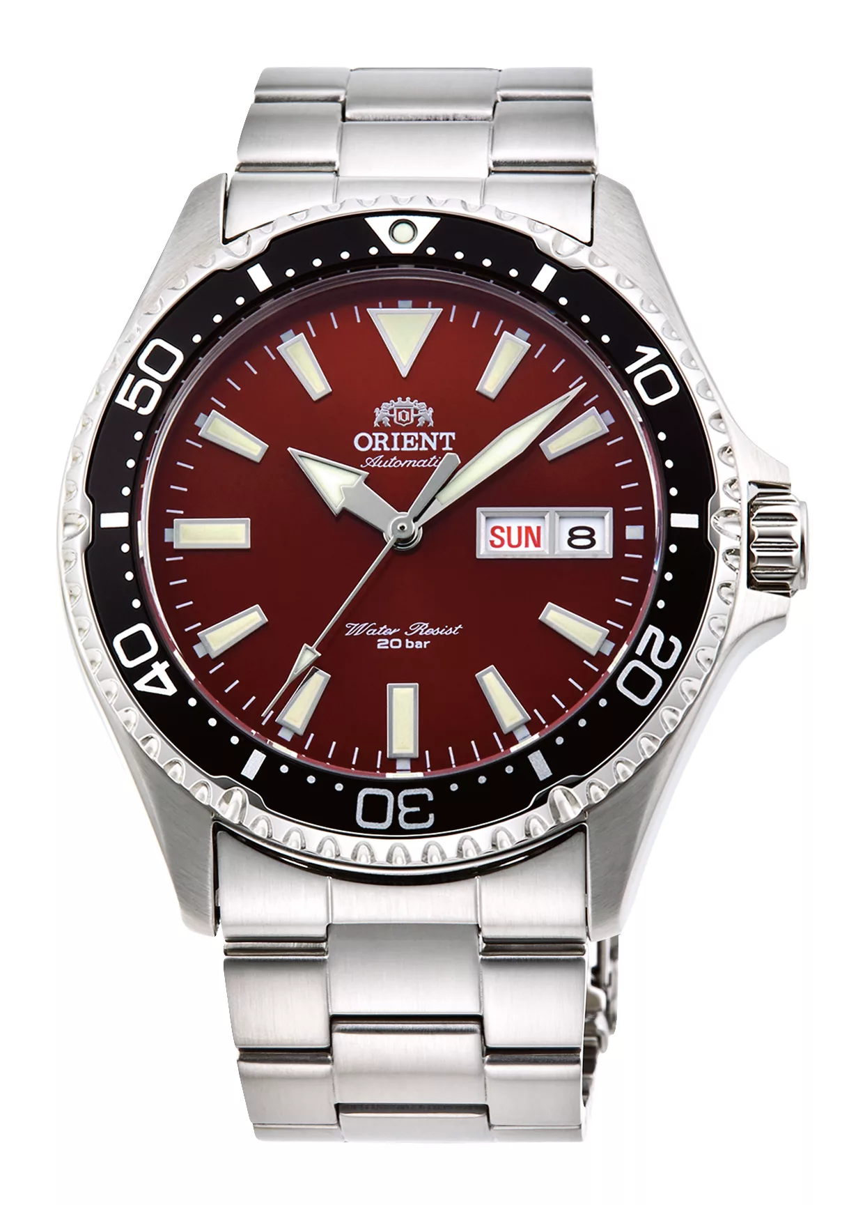 Orient RA‑AA0003R « Kamasu » – Montre Plongée Automatique 42 mm Cadran Rouge