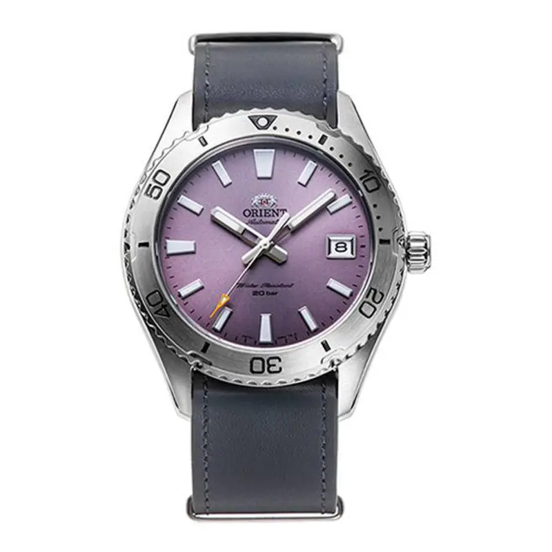 Montre Orient RA-AC0Q07V10B Automatique Lilas 40 mm – Sport Chic Étanche 200 m