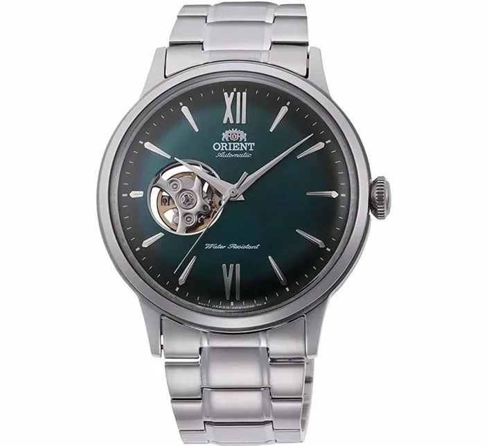 Montre Orient Bambino RA-AG0026E Automatique Cœur Ouvert Vert
